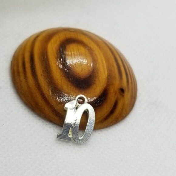 Sterling silver s925 10 birthday necklace pendant